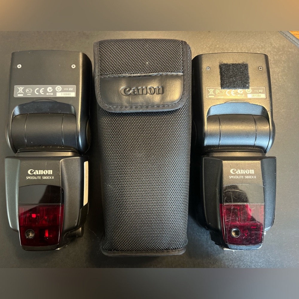 One Canon Speedlite Flash - 580 EXii